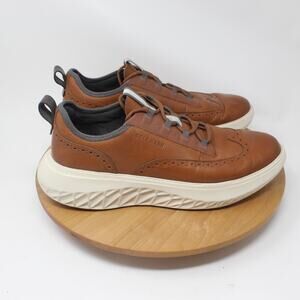 Cole Haan Shoes Men 11.5 ZeroGrand WFA Oxford Brown Leather Comfort Work Busines